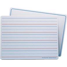 Red Whiteboards Flipside Flipside Products Dry Erase Learning Mat Two-Sided Red & Ruled/Plain