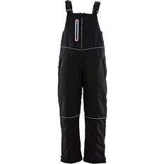 Womens clothing scrubs Women's Insulated Softshell Bib Overalls Black Med