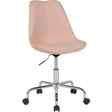 Pink desk chair Flash Furniture Aurora Series Mid-Back Pink Office Chair