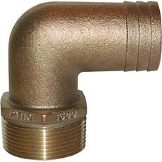 Sewer 3-Inch Gold Groco ID Hose Barb Standard Flow Elbow Pipe With Male Connection