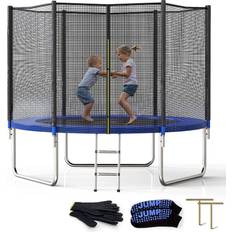 Trampolines Skok Trampoline 244cm + Safety Net + Ladder