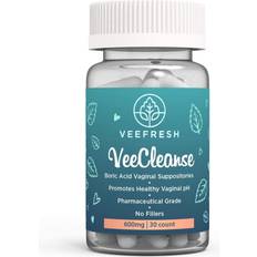 VeeFresh VeeCleanse 60mg 30 Vaginal Suppository