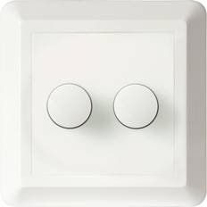 Veggdimmere Unilamp Luzense Double Dimmer 1405908