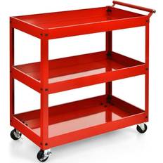 Costway 3-Tier Utility Cart Metal Trolley Table