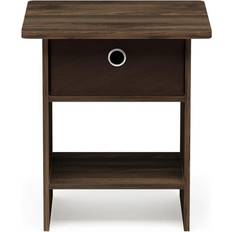 Brown Small Tables Furinno Dario Beistelltisch/Nachttisch Walnut/Dunkelbraun Kleintisch