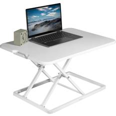 Writing Desks Vivo White Single Top Riser Wood/Metal Writing Desk