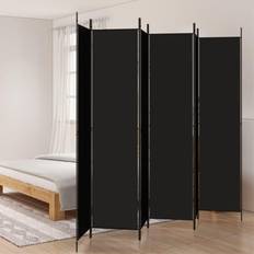 Multicolored Room Dividers vidaXL 6-Panel Black 118.1"x86.6"