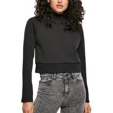 Beige - Polotröjor Urban Classics Interlock Short Turtleneck Crew - Black