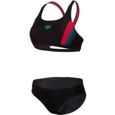 Arena Bikinitoppe Arena Threefold R Two Piece Swimsuit - Black/Anguria