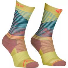 Gul - Merinould Strømper Ortovox All Mountain Mid Socks Merinosokker Damer - Kulørt