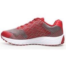 Men - Red Walking Shoes Propet One Men Sneakers Crimson/Grey 09H