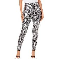 Silver - Women Pantyhose & Stay-Ups Roaman's plus foil-print legging