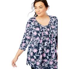 Woman Within Dresses Woman Within plus v-neck pintucked tunic