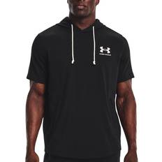 Herre - Kort ærme Sweatere Under Armour Rival Terry Lc Ss Hd - Black/Onyx White