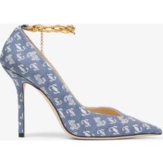 Jimmy Choo Blue Diamond Talura Heels Denim IT