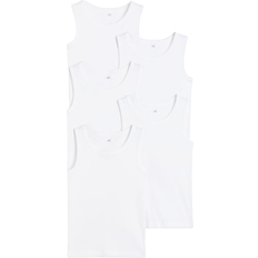 H&M Cotton Tank Tops 5-pack - White