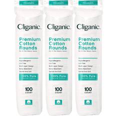 Best Cotton Pads Cliganic Premium Cotton Rounds 3-pack