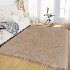 Sheepskin Latepis Fluffy Yellow, Black, White, Beige, Gray, Blue, Purple, Pink 48x72"