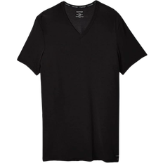 V neck t shirts Calvin Klein Ultra Soft Lounge Short Sleeve V-Neck T-shirt - Black