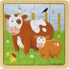 Bigjigs Cow & Calf 16 Pieces