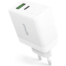 Epico Vægoplader PD 65W GaN med USB-C & USB-A Hvid