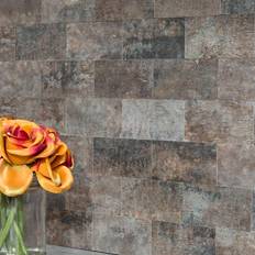 Mosaic Tiles Aspect ACP AC-COLLAGE-PLANK2-KIT Cork Look Peel and Stick Backsplash Wall Tile Kit