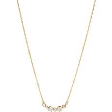 Georg jensen signature Georg Jensen Signature Necklace - Gold/Diamonds