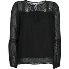 Vila Oberteile Vila Detailed Long-Sleeved Blouse - Black