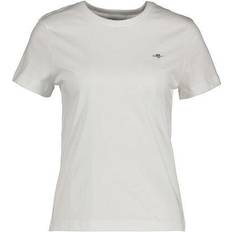 Gant XXS T-shirts Gant T-Shirt Mit Label-Stitching - Weiß