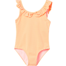 Name It Baddräkt NmfZiline Orange Pop 74/80 Badkläder