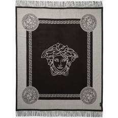 Multicolour Blankets Versace Silk & Cashmere Throw Blankets Black, Multicolour