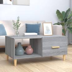vidaXL 89.5 x 50 x 40 cm Grå Sonoma-Eg Sofabord