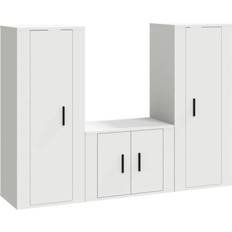 Tv unit vidaXL white Cabinet Set Unit TV Bench