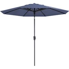 Polyester Parasols Madison Parasol Paros II Luxe Ø300 cm Safierblauw