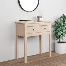 Braun Ablagetische vidaXL brown, 70 Pine Console Table