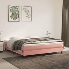 Materassi a Molle vidaXL Insacchettate Rosa 180x200x20 cm in Velluto Materasso a Molle