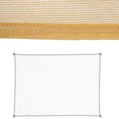 Cheap Side Awnings Beige Polyethylene Shade Sails 300 x 400 cm