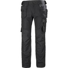 Yellow Work Pants Oxford Construction Trousers - Black