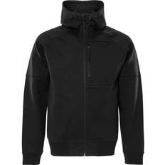 Fristads Sweatshirt Jakke Med Hætte - Sort