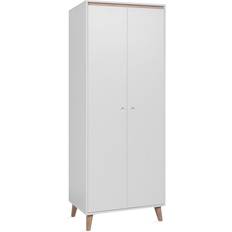 Andrarum Providence D106 Roble San Remo Claro + Mate Blanco 206 x 80 x 52 cm Armario