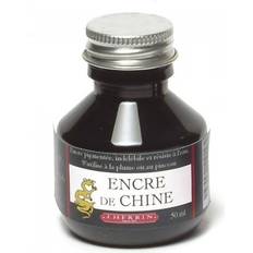 Musta Akryylimaalit Herbin 11209T Chinatusche, 50 ml, schwarz