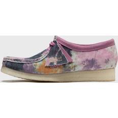 Purple Low Shoes Clarks Originals Wallabee Tie Dye Suede Shoes