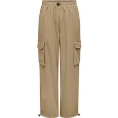 Only Herr Byxor & Shorts Only Normal Passform Cargobyxor Brun XS/32