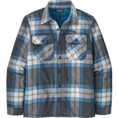 Patagonia Svarta Skjortor Patagonia M's Insulated Organic Cotton MW Fjord Flannel Forestry: Ink Black