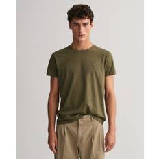 Gant Herren T-Shirts Gant Regular Fit Shield T-Shirt - Grün