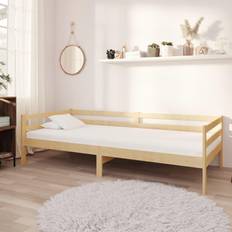 Sofá Cama Sofás vidaXL Cama Con Colchón Madera De Pino Maciza 90x200 cm Sofá