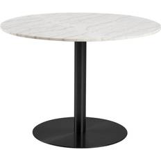 Actona Corby Round with White and Black Base Dining Table