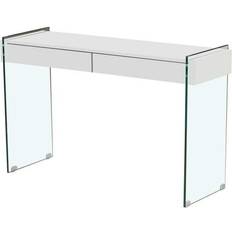 Dkd Home Decor Crystal White/Transparent Console Table 40x120cm