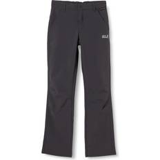 Softshell byxor barn Barnkläder Jack Wolfskin Fourwinds Kids Softshell Pant Grey 8-10 Years