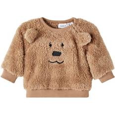 Bambino Bluse e Tuniche Name It Camicia a maniche lunghe Teddy Nbmsinius Affogat - Marrone